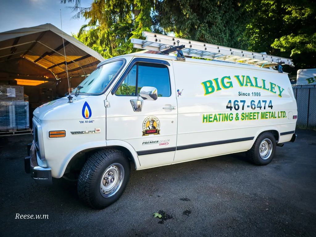 Big Valley Heating & Sheet Metal service van